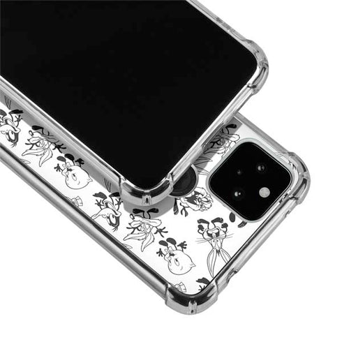 Looney Tunes Big Head Pattern Google Pixel 5 Clear Case